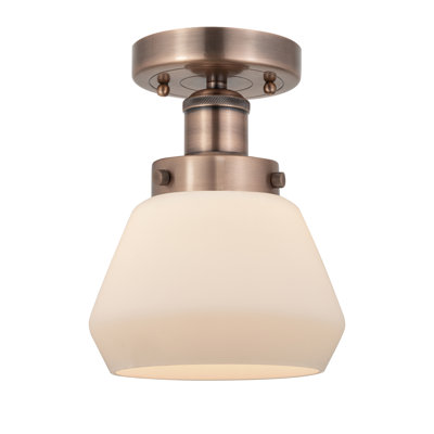 Cahn Glass Semi Flush Mount