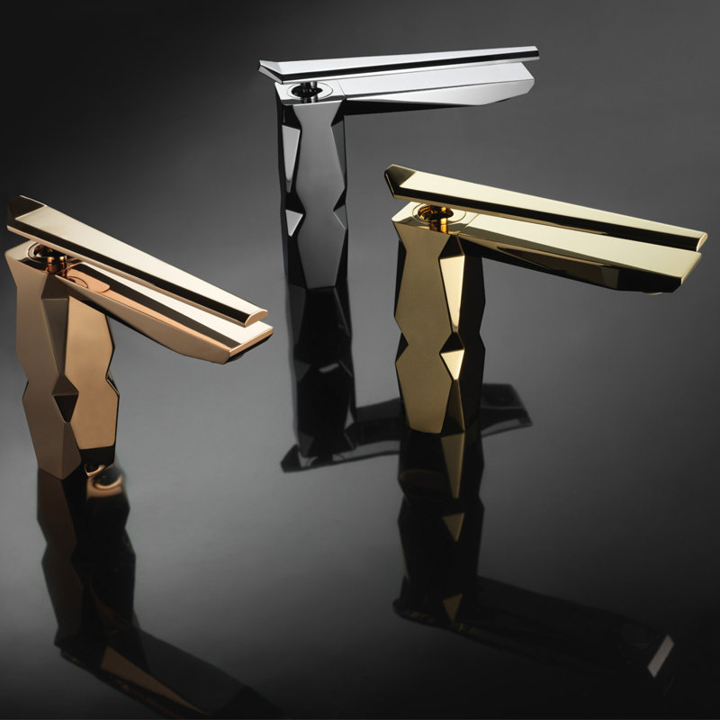 Ikon Low Luxury Single Hole Bathroom Faucet, Polished Chrome