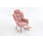 Teddy Fabric Upholstered Nursery Rocking Glider Chair,Armchair,Accent chair,Living room chair-1504793721
