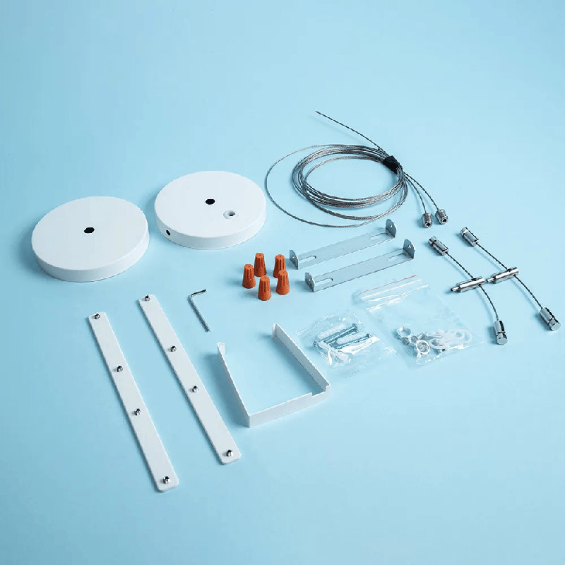 Luminaire DEL linéaire haut / bas 4 W 50 pi, 3 couleurs sélectionnables, à intensité variable et connectable, finition argentée
