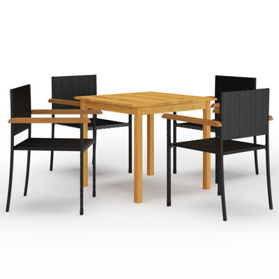Bonilla-Rivera 4 - Person Patio Dining Set with Round Table