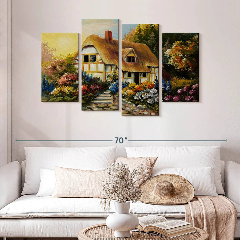 Paysage de maison de fée Lilie, H 32 po x l 52 po