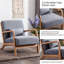 Upholstered Linen Armchair-170864839