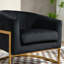 Fauteuil d'appoint rembourré de luxe avec cadre en velours, fauteuil de coiffeuse polyvalent et polyvalent pour l'intérieur et la maison