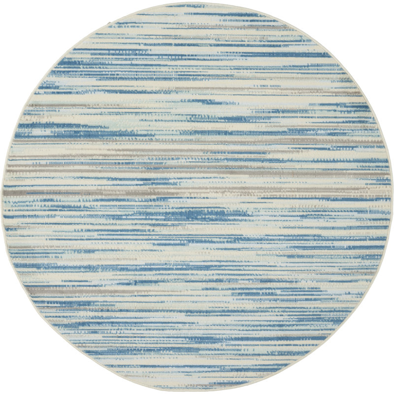 Tapis bleu Sheron, Rond 5 pi 3 po