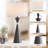 Warrnambool 28" Modern Glam Black Metal Table Lamp with USB Port-882199693