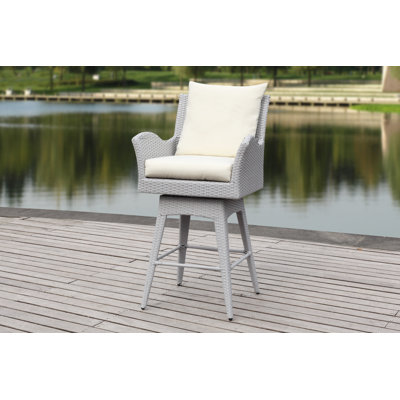 Tabouret de bar avec coussin 26,8 po Carstarphen
