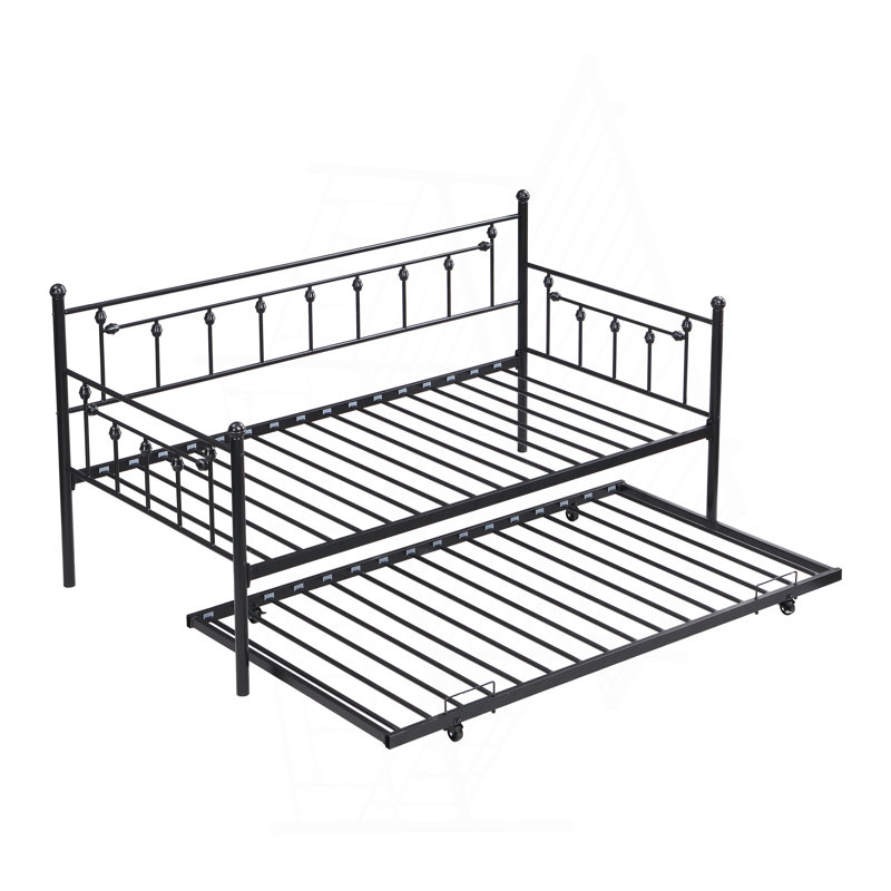 Daybed With Trundle  BLACK
