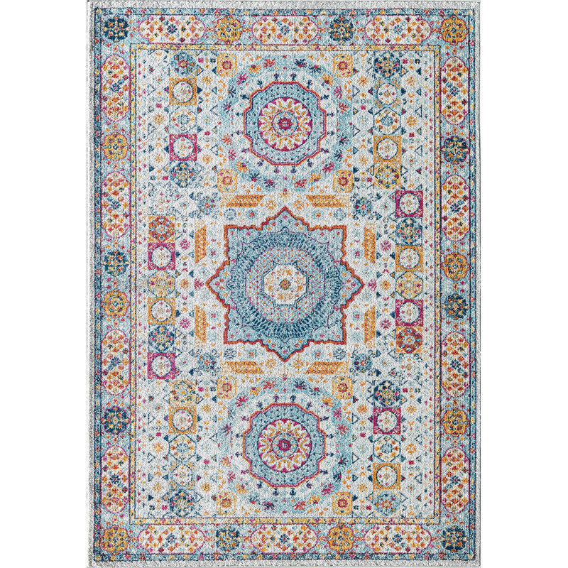 Tapis rétro Hailey Constellation, Tapis de couloir de 2 pi 6 po x 8 pi