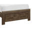 Ensemble de lit simple pour lit simple brun rustique - tête de lit et rails inclus-550039796-550039793