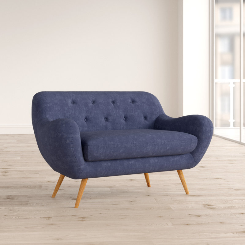 Jefferson 2 Seater Loveseat, Navy Blue
