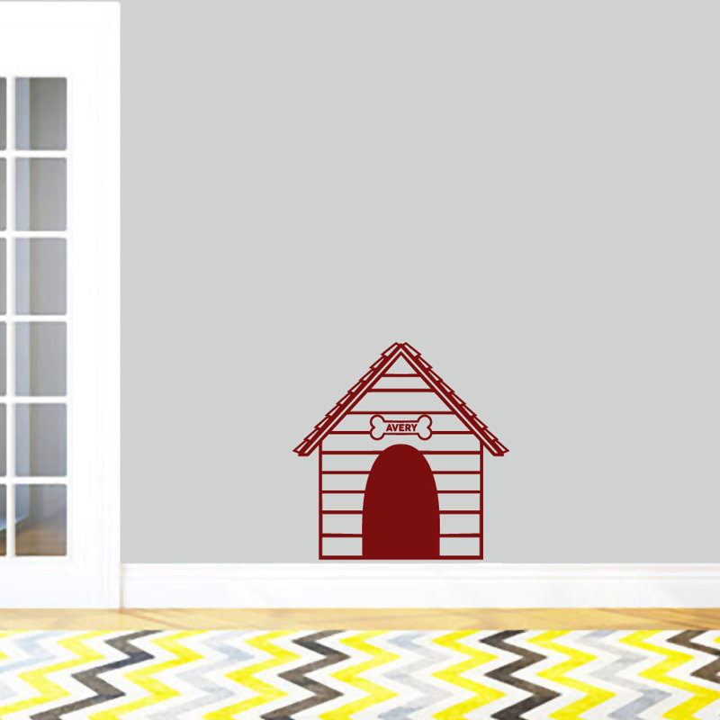 Adhésif décoratif maison de chien, Canneberge, Oui