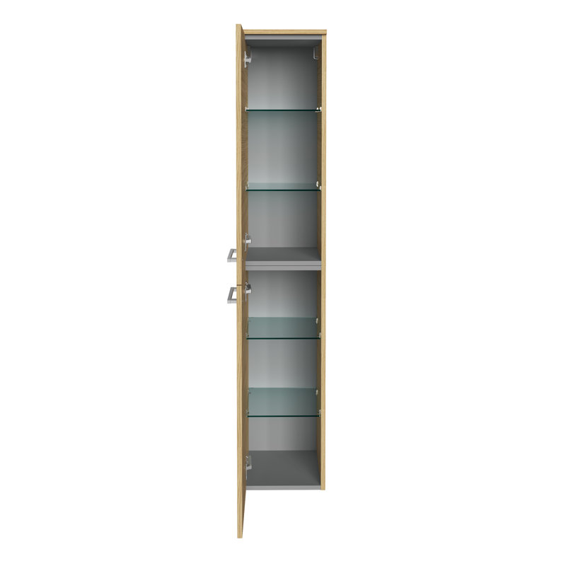 Bathroom Cabinet, Beige/Brown, Left stop