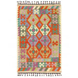 Phyliss Southwestern Area Rug in Red