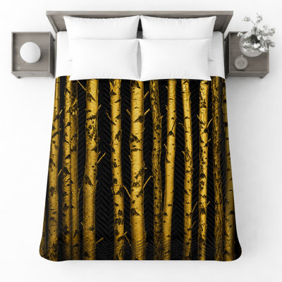 Couvre-lit matelassé Golden Birch Trees