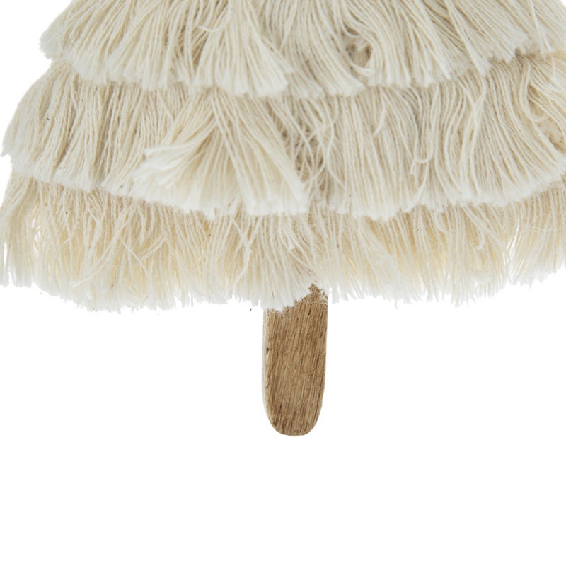 Ornement en forme d'arbre à franges de 4,3 po x 7,5 po, décorations suspendues pour arbre de Noël, présentoir des Fêtes, ensemble de 6