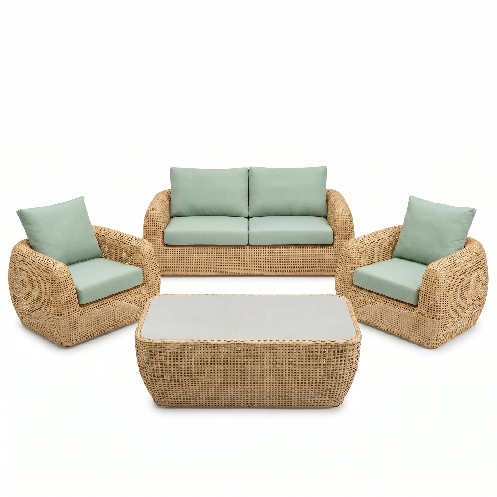Sydney 5-Person Sunbrella® Complete Patio Set, Canvas Spa
