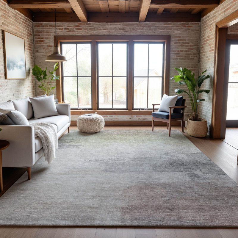 Premium Machine Washable Elize AMF1517 Modern Rug, Rectangle 9' x 12'