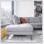 Canapé modulaire en tissu gris Benson