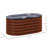 3.4' X 2' X 1.4' Galvanized Raised Garden Bed Kit, Metal Planter Box With Safety Edging, Brown-822537593-822537589