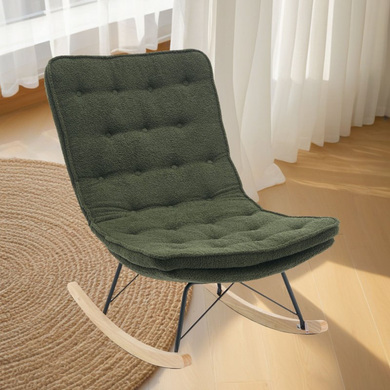 Chaise berçante févin, Vert