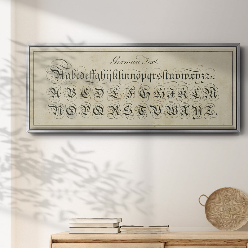 Manuscrit de l'échantillonneur I - Toile encadrée, H 20 po x l 50 po