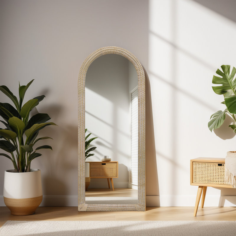 Miroir mural Arch Rattan