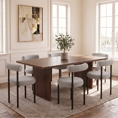 Contemporary Chic Upholstered Dining Chairs