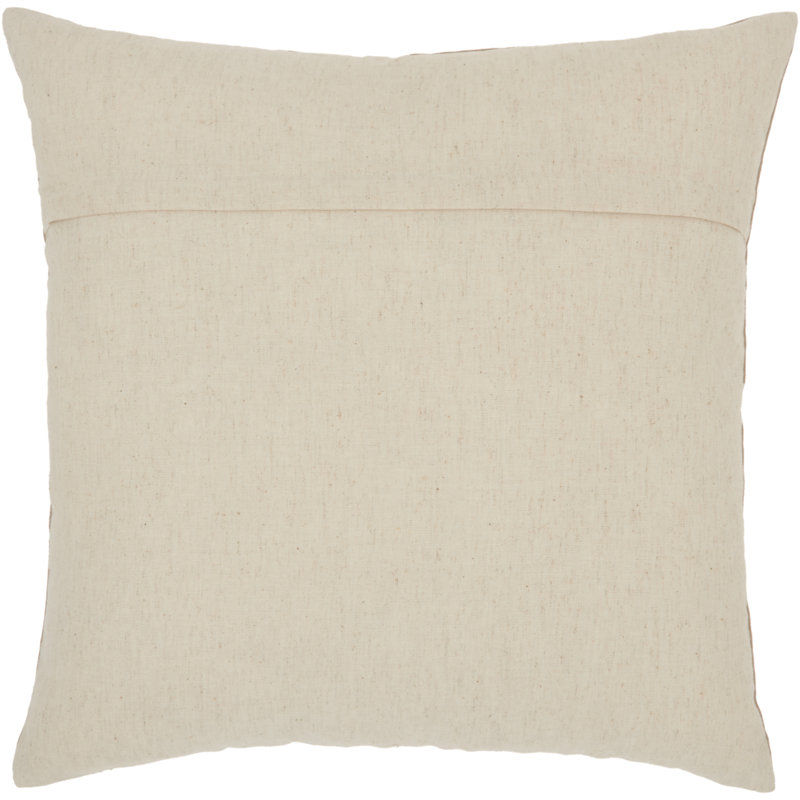 Appliqued Cotton Blend Throw Pillow