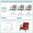 6 Inch Sunbrella Outdoor Chair Seat Back Cushion Set-1349336600-1349336602