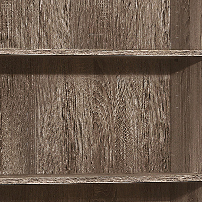 Bookshelf, Bookcase, 6 Tier, 72"H, Office, Bedroom, Laminate, Transitional (Bookshelf), Taupe