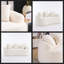 Elegant White Curved Loveseat - Cozy 2-Seater Sofa with Chenille Fabric & Plush Comfort for Small Spaces-2012021857