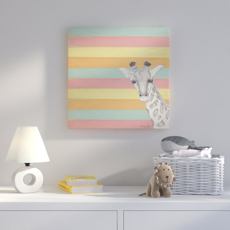 « giraffe », art sur toile, H 24 po x l 24 po