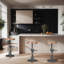 Tabouret pivotant en bois massif Jomarion