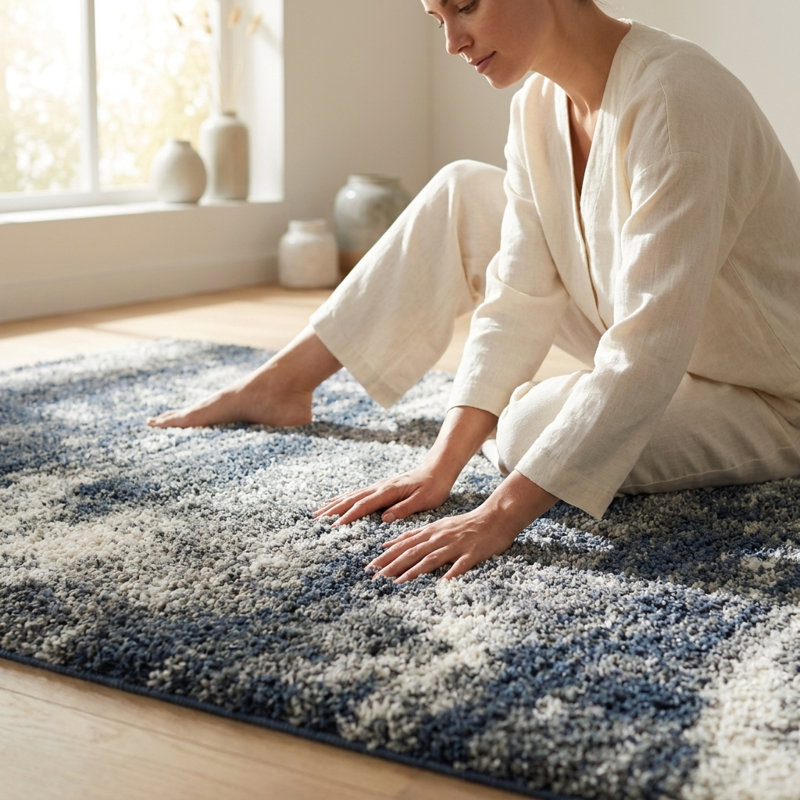 Alban Performance Abstract Indoor Rug, Rectangle 4'3" x 6'