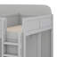 Lit superposé triple avec tablettes et crochets de rangement-789385042