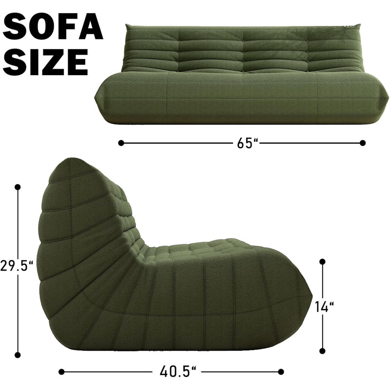 Bean Bag Chair, Fireside Chair, Large Bean Bag Chair For Adults, Bean Bag Chairs For Teens With High-Resilience Foam, Non-Slip Base Floor Lounge Sofa,Living Room