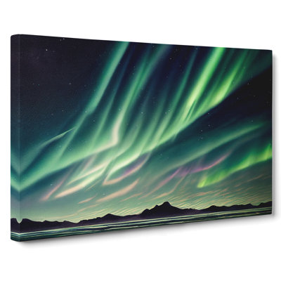 Northern Lights Watercolour Vol.3 - Wrapped Canvas Print