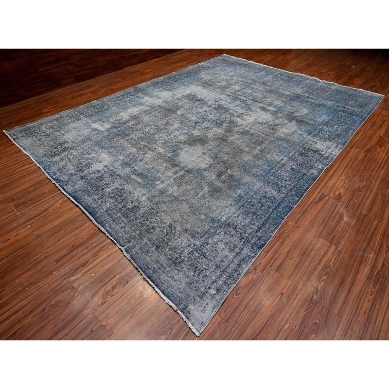 Tapis oriental noué à la main 9 pi 8 po x 13 pi 3 po Zoroastrian Karman