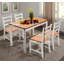 Ensemble de table à manger et de chaises en bois massif Modern Kitchen