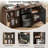 60"W - 3 Drawers Lateral File Cabinet With Door, Adjustable Shelves, Power Strip, And Open Storage For Home Office