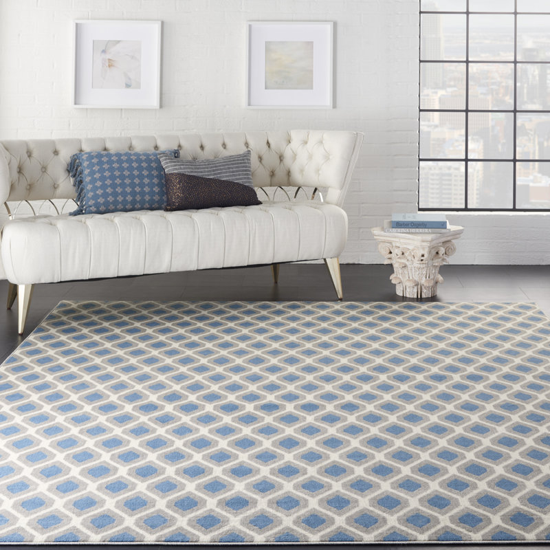Kacei Geometric Indoor Rug, Rectangle 7'10" x 9'10"