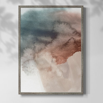 Red Ochre Abstract III Framed Print - Solid Wood