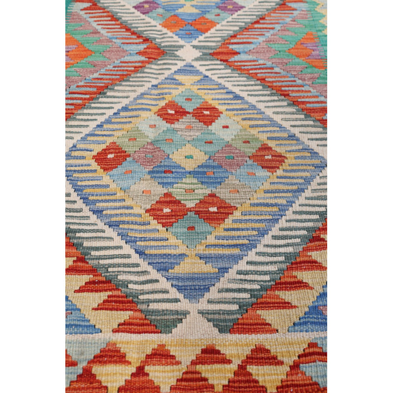 Kilims, Flatweaves And Dhurries Flatweave Oriental Area Rug in Orange