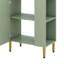 Petit meuble-lavabo 21,6 po avec lavabo en céramique, meuble-lavabo autoportant avec porte à fermeture en douceur, rangement sur le côté droit-330648942
