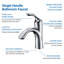  Single Hole Bathroom Faucet with Drain, Single Handle Bathroom Faucet with Pop Up Drain Stopper-104345586