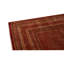 Wool Geometric Area Rug in Red/Black/Caramel