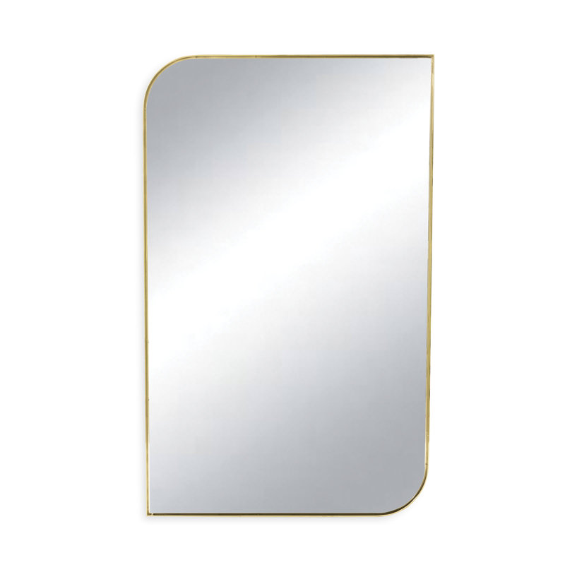 Modern Glamour Rectangle Stainless Steel Mirror