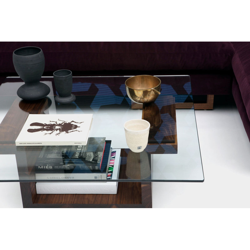 SQG Coffee Table, White Oak, 14.5" H x 28" L x 28" W
