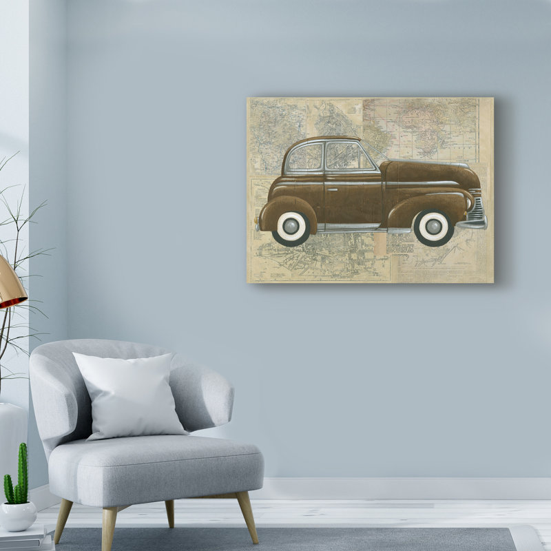 « tour par voiture i », art sur toile, H 18 po x l 24 po x P 2 po